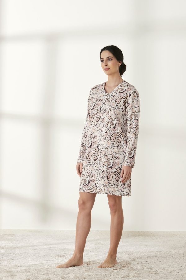 Camisón manga larga 100% algodón "Lady Belty" (REF.0524K-19)